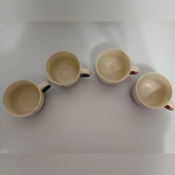 ELANYA Coffee Cup Mugs Set Of 4 Oversized Speckled - Picture 2 of 7